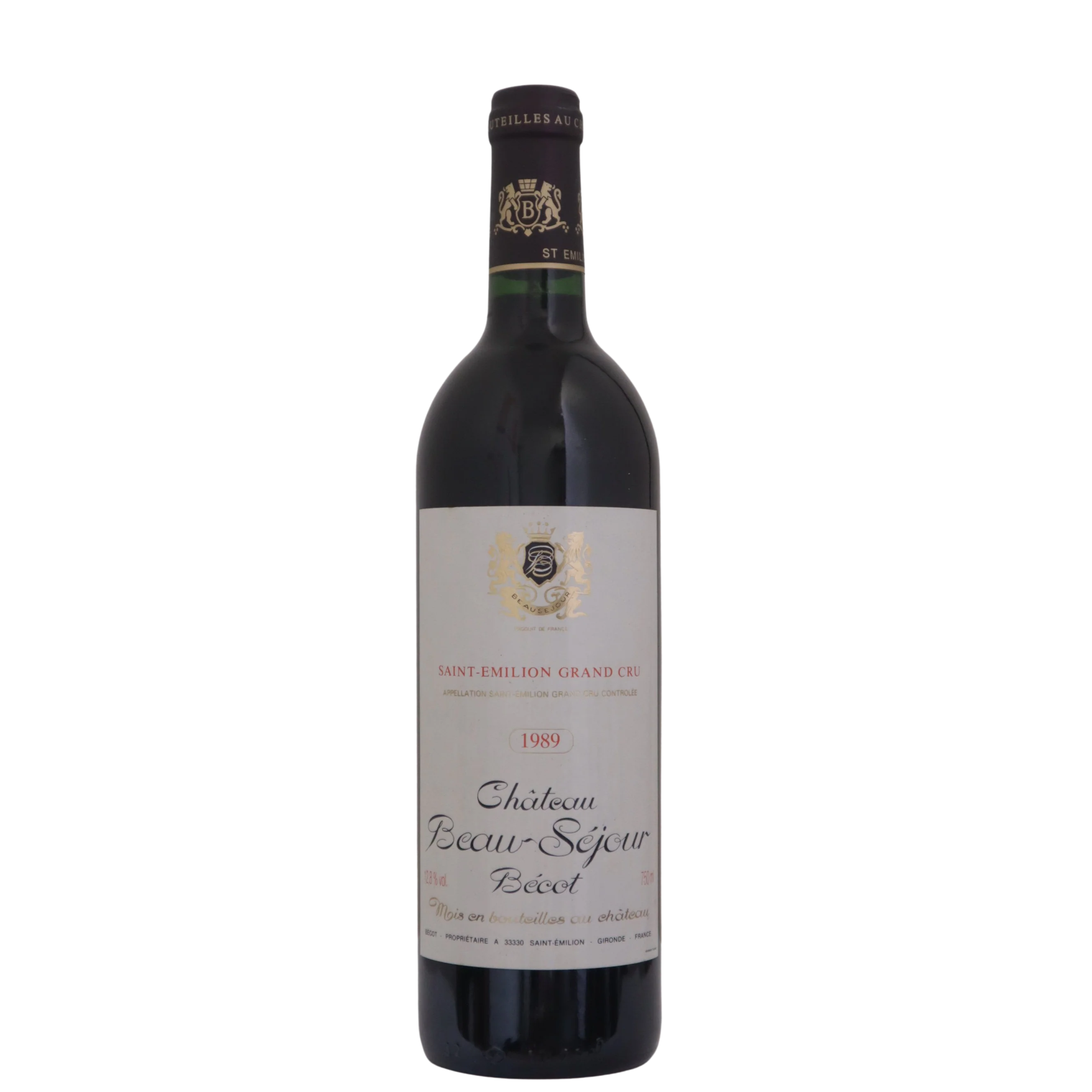 1989 Château Beau-Séjour Bécot Saint-Emilion Grand Cru, Bordeaux, France