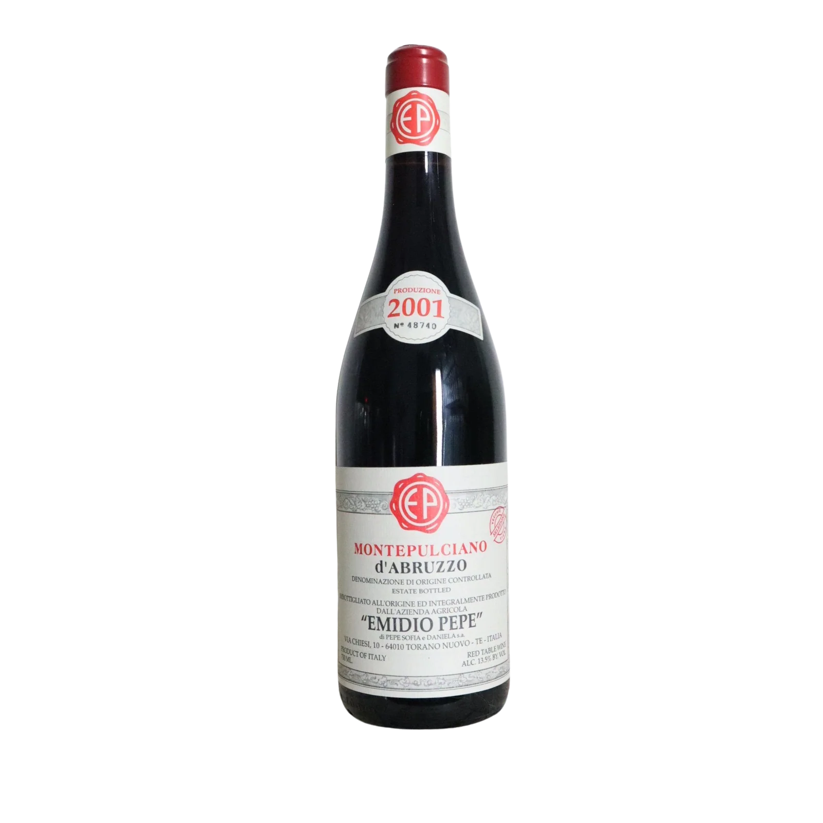 2001 Emidio Pepe Montepulciano d'Abruzzo, Abruzzo, Italy