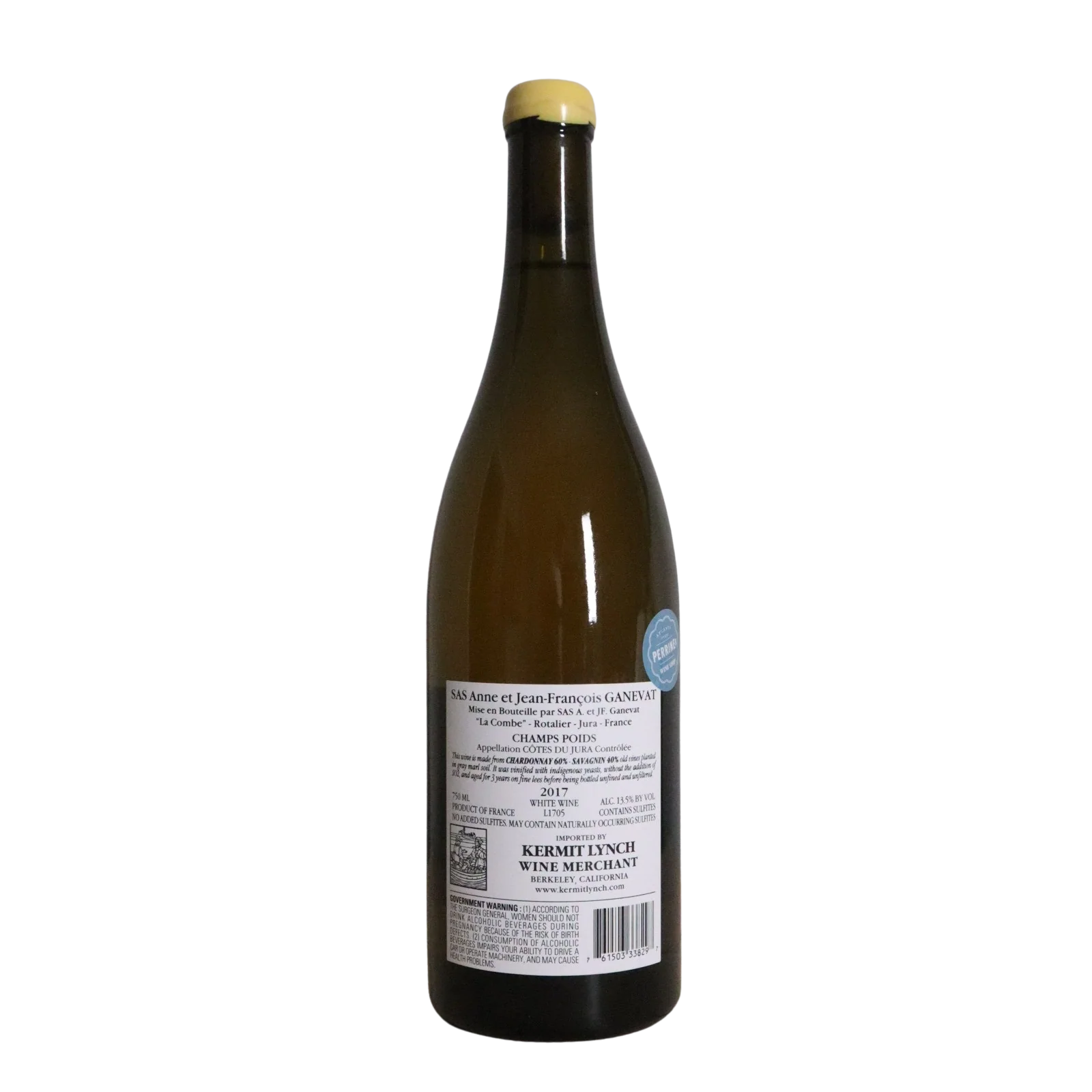 2017 Domaine Ganevat Côtes du Jura Chardonnay "Champs Poids", Jura, France - Image 2