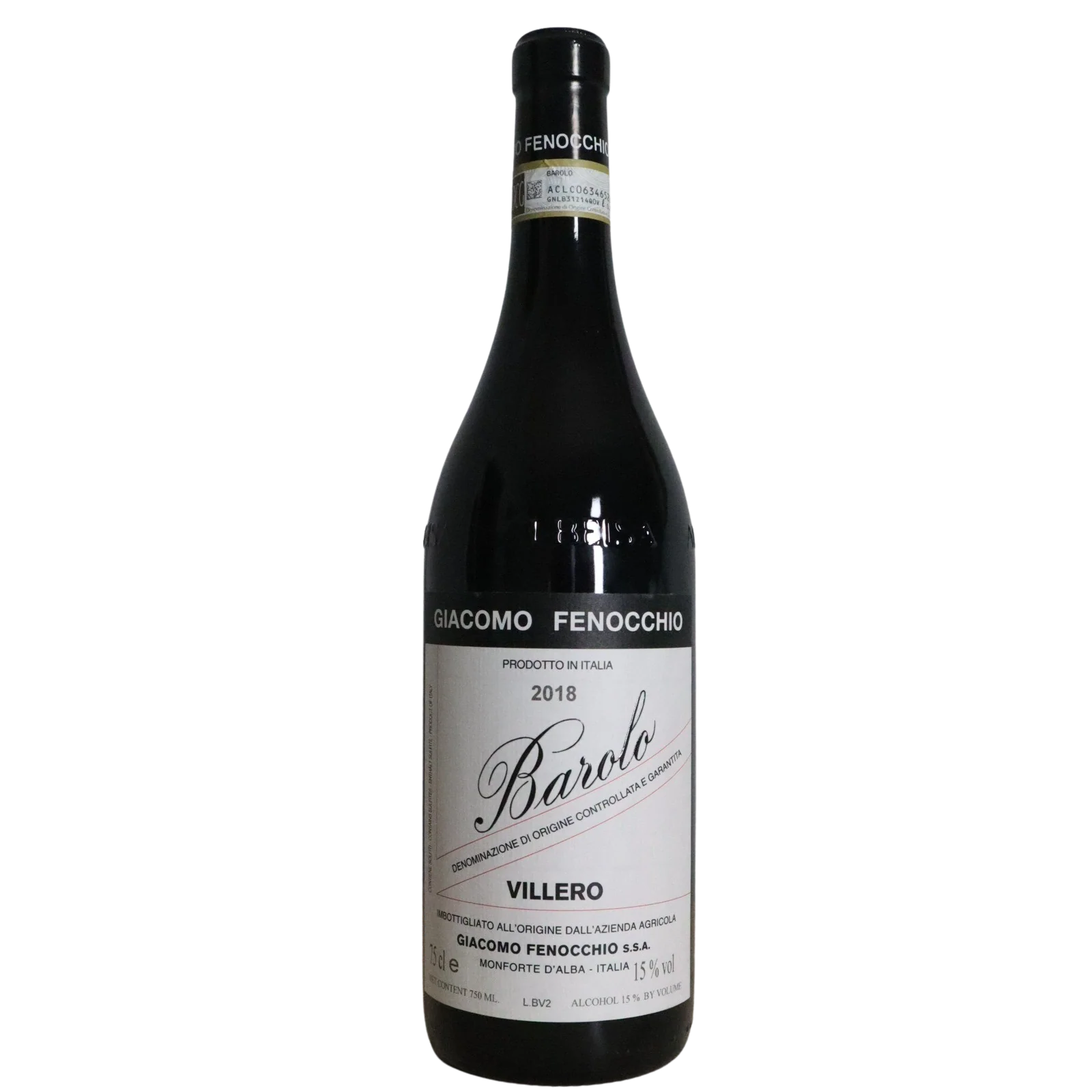 2018 Giacomo Fenocchio Barolo "Villero", Piedmont, Italy