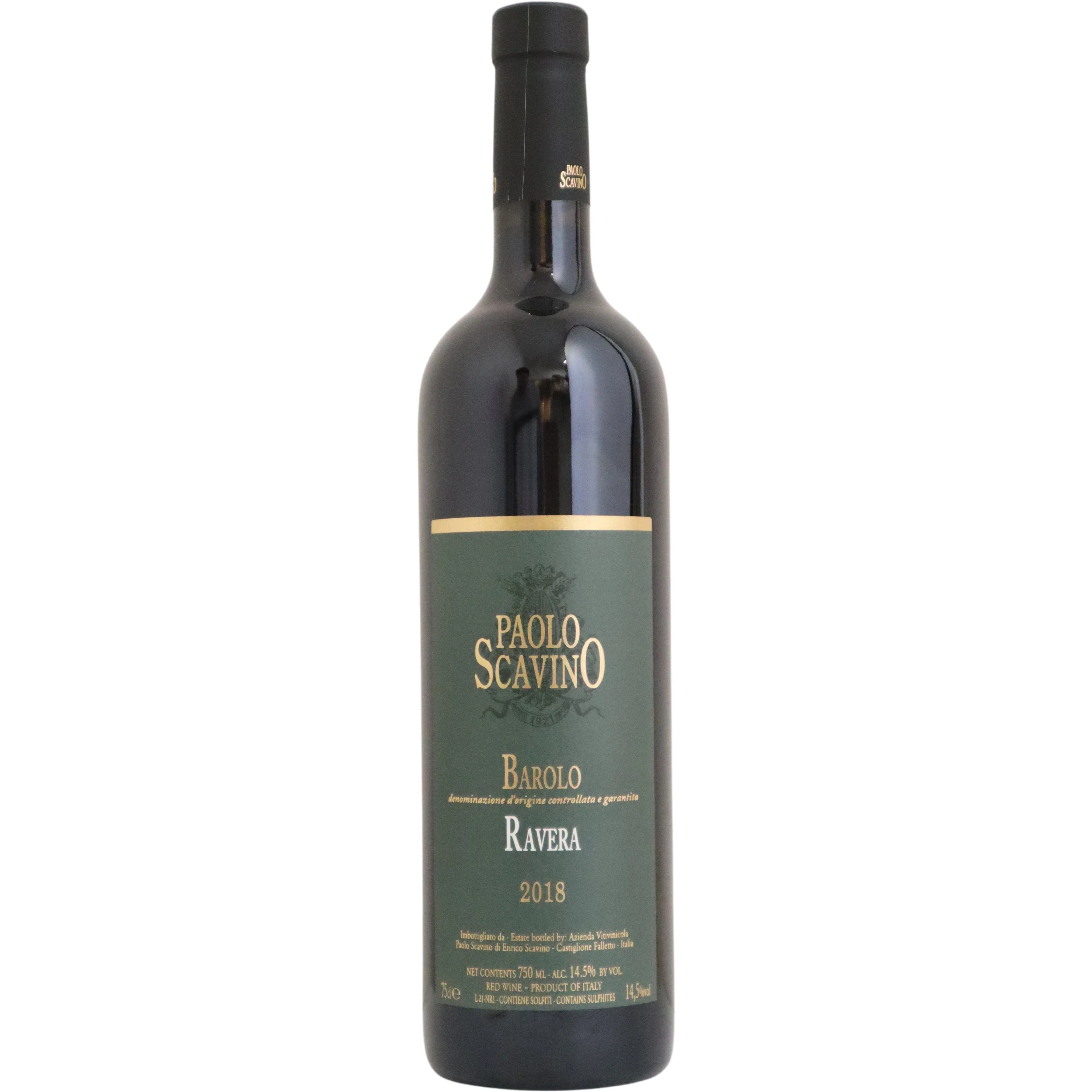 2018 Paolo Scavino Barolo "Ravera", Piedmont, Italy - 1.5L