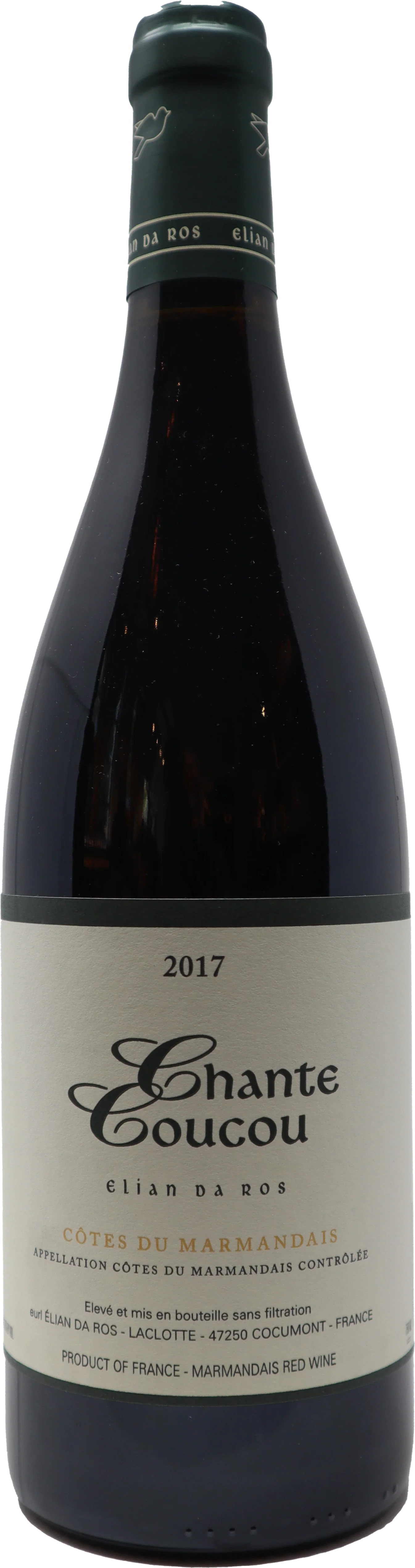 2019 Elian Da Ros Côtes du Marmandais "Chante Coucou" Rouge, South West, France