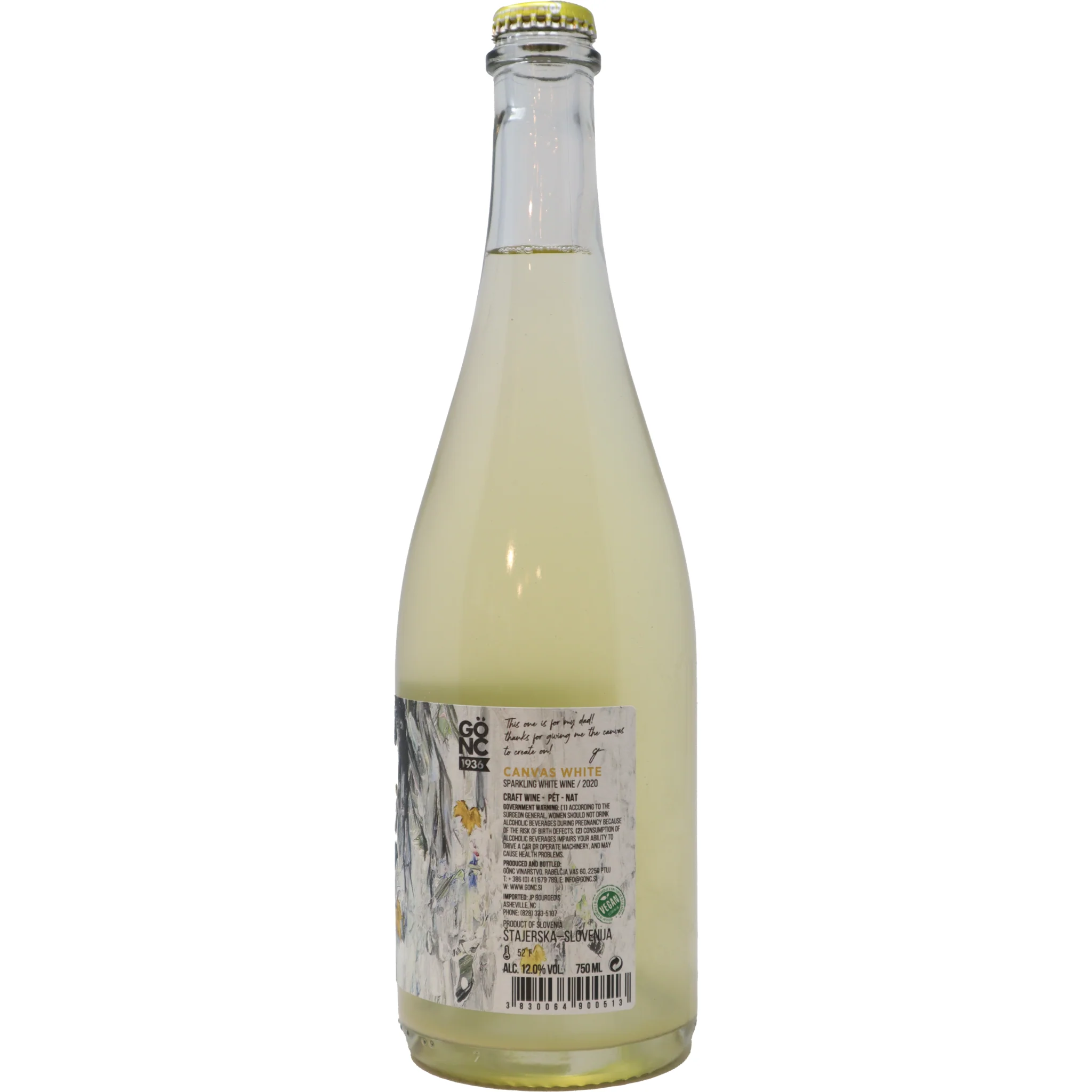 2021 Gönc Winery "Canvas" Pétillant Naturel, Štajerska, Slovenia - Image 2