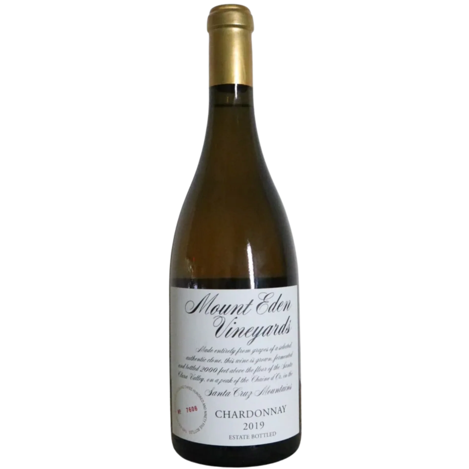 2019 Mount Eden "Estate" Chardonnay, Santa Cruz Mountains, California, USA