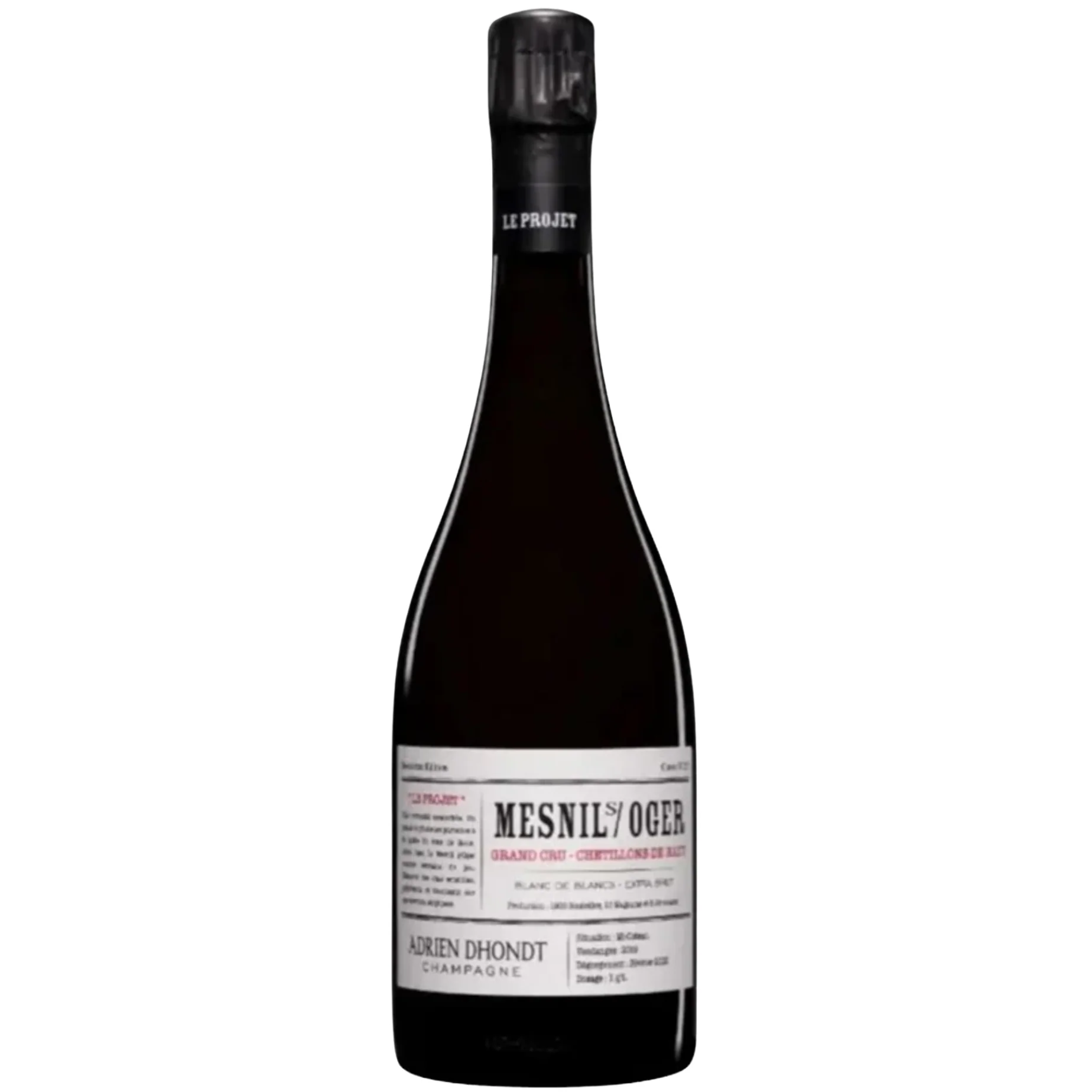 2020 Adrien Dhondt Mesnil-sur-Oger "Chetillons de Haut" Blanc de Blancs, Extra Brut, Champagne, France