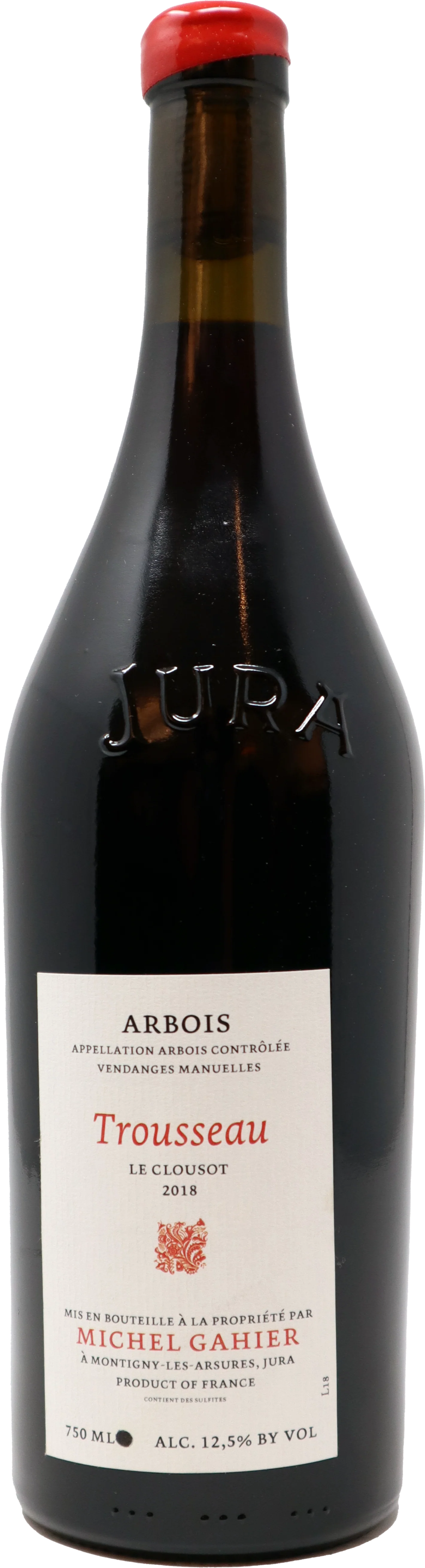 2020 Michel Gahier Arbois Rouge Trousseau "Le Clousot", Jura, France