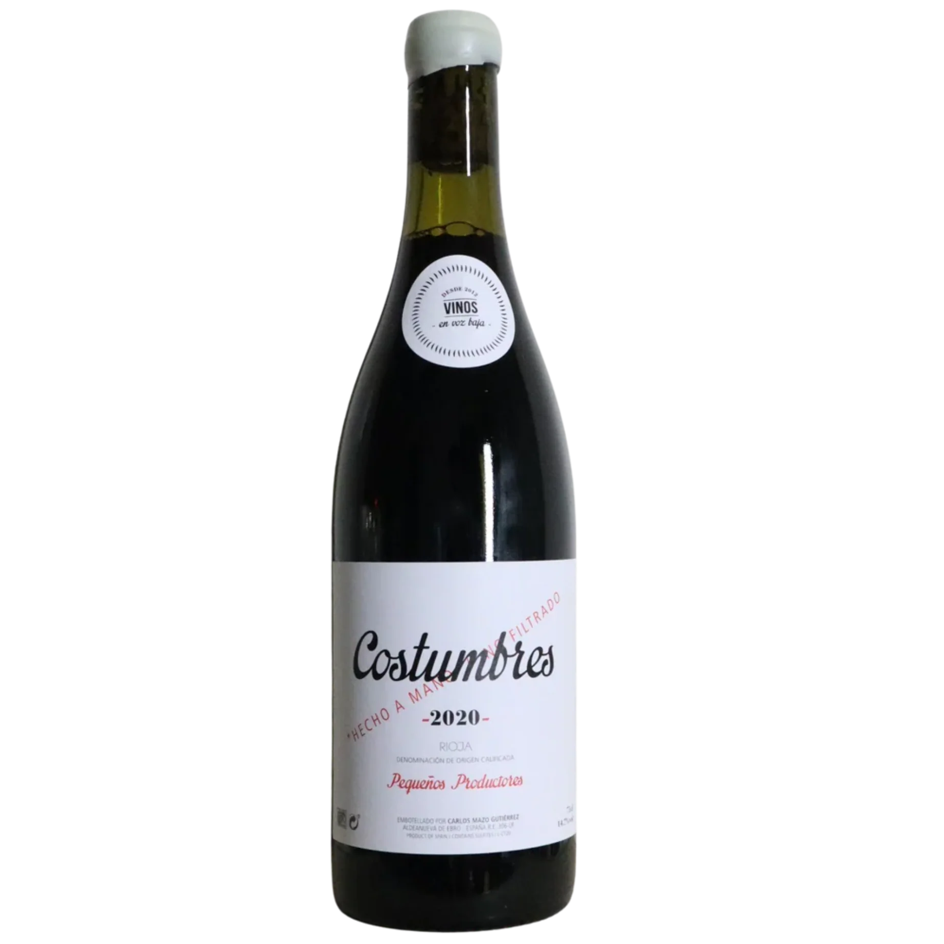 2021 Vinos En Voz Baja "Costumbres" Garnacha, Rioja, Spain
