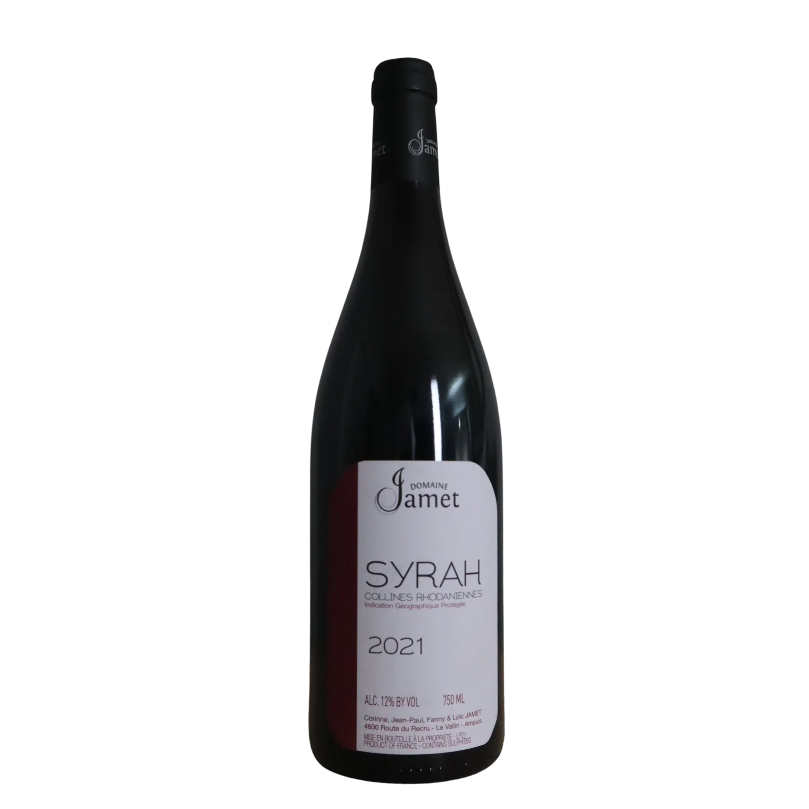 2024 Domaine Jamet Collines Rhodaniennes IGP Syrah, Rhone Valley, France
