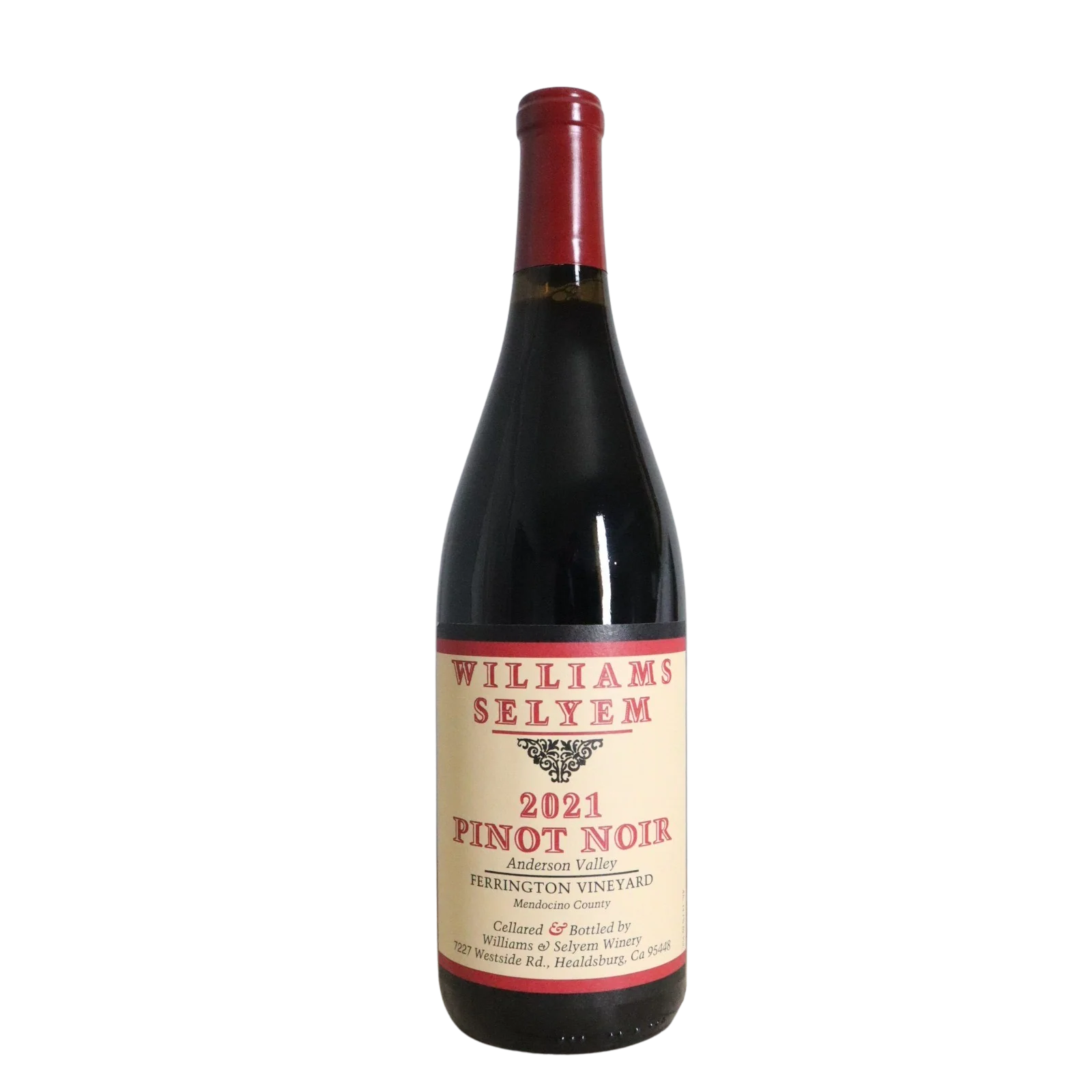2021 Williams Selyem "Ferrington Vineyard" Pinot Noir, Anderson Valley, California