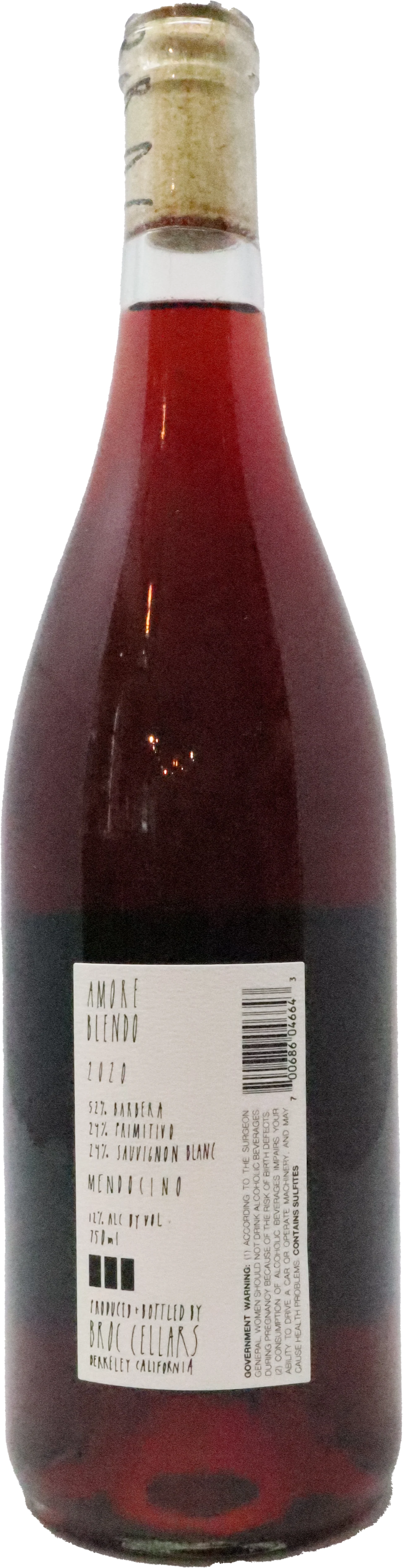 2022 Broc Cellars "Amore Blendo" Red, Mendocino County, California, USA - Image 2