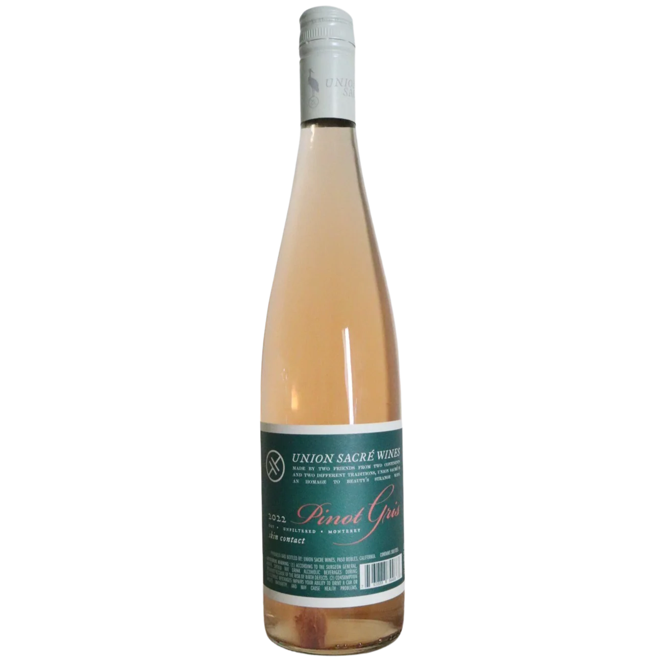 2024 Union Sacre Skin-Contact Pinot Gris, Monterey, California, USA