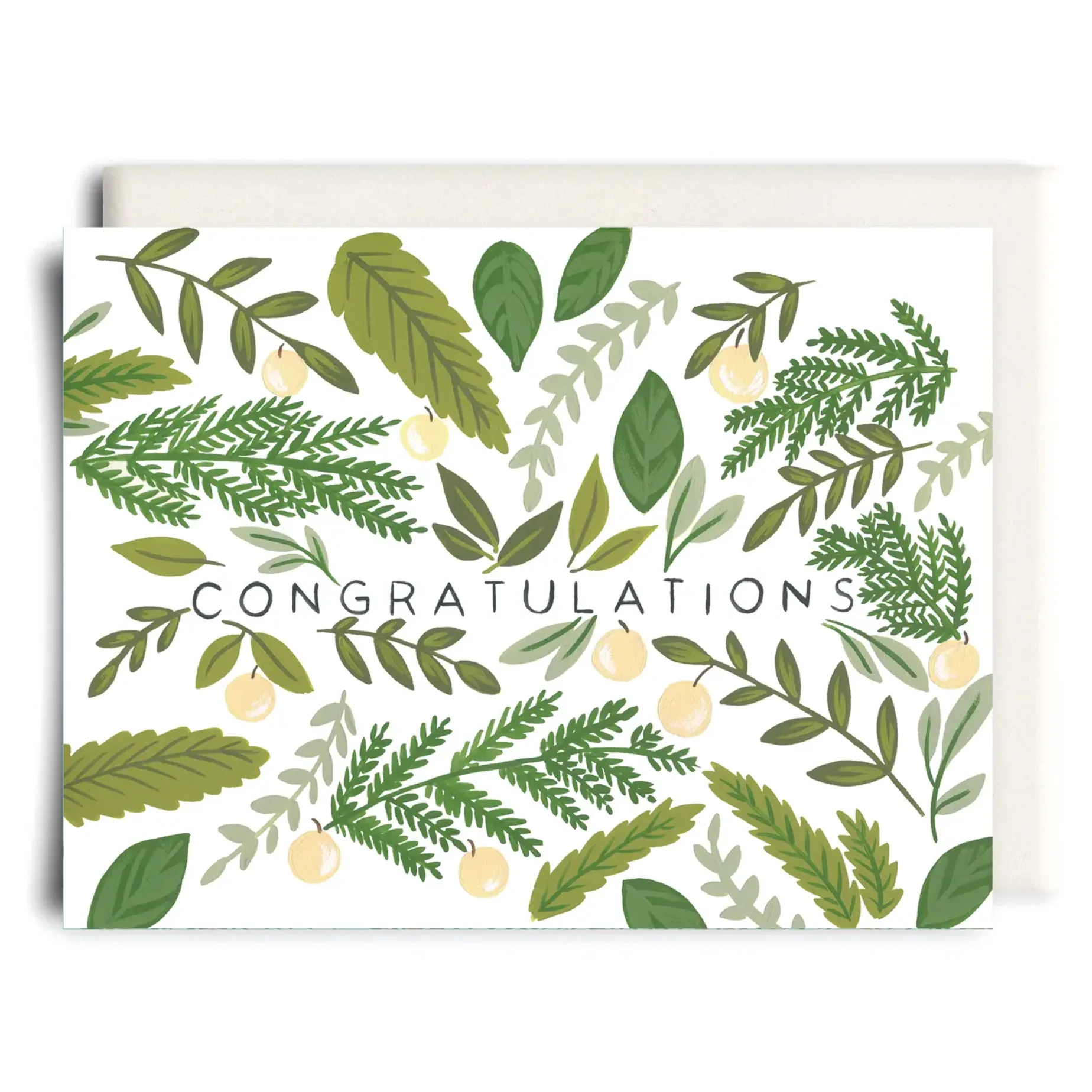 Congratulations Foliage, Greeting Card