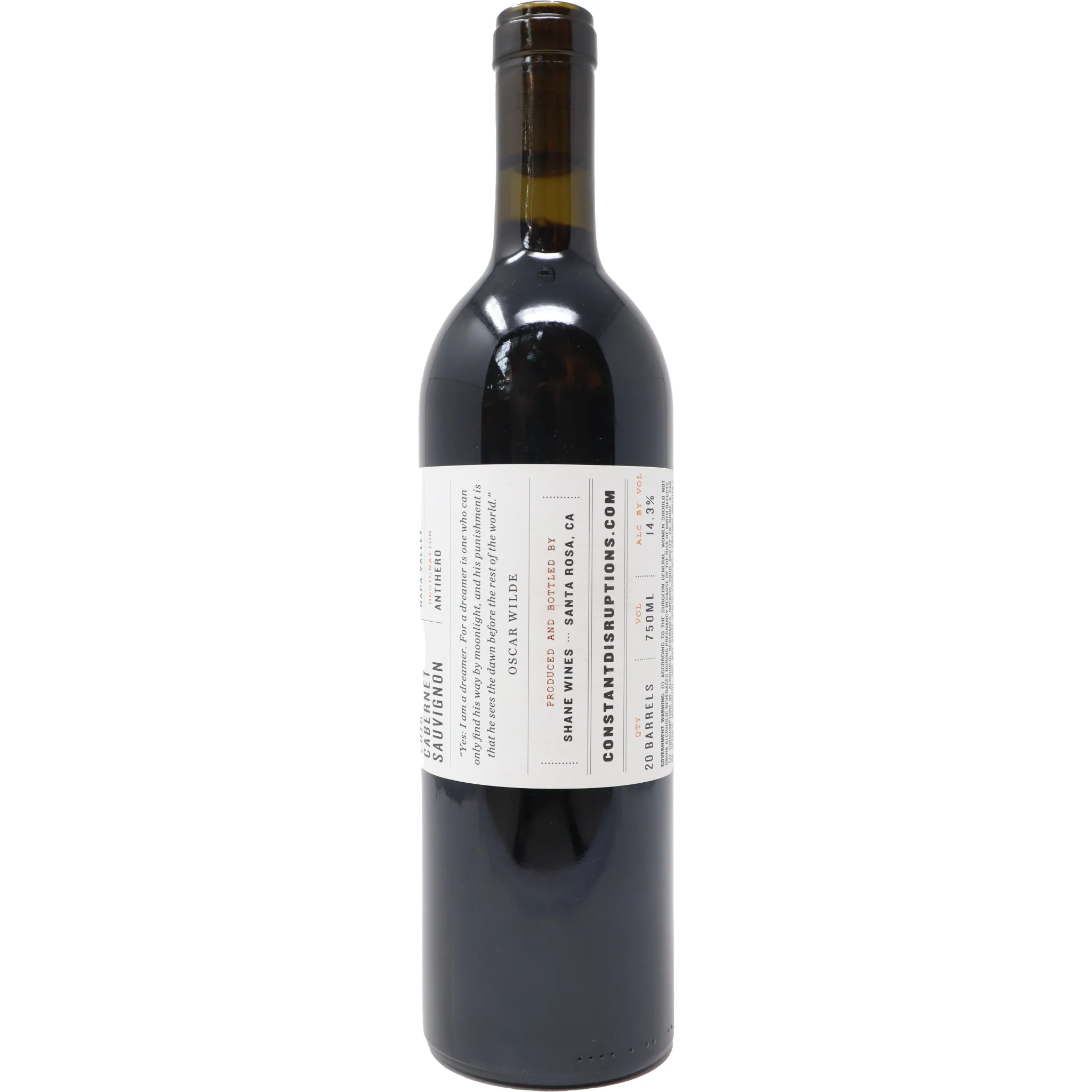 2018 Constant Disruptions "Antihero" Cabernet Sauvignon, Napa Valley, California, USA - Image 2