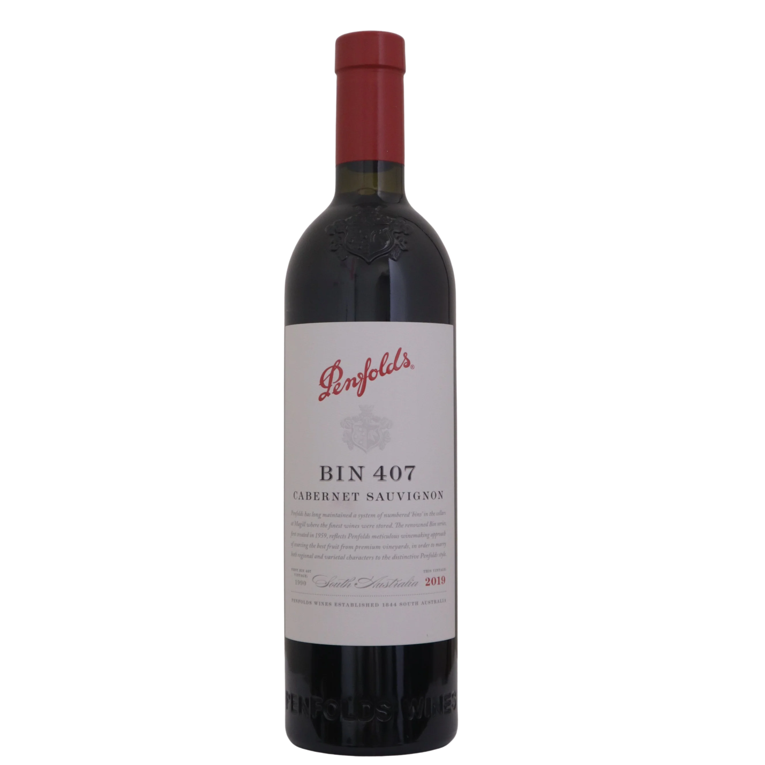 2019 Penfolds "Bin 407" Cabernet Sauvignon, South Australia, Australia