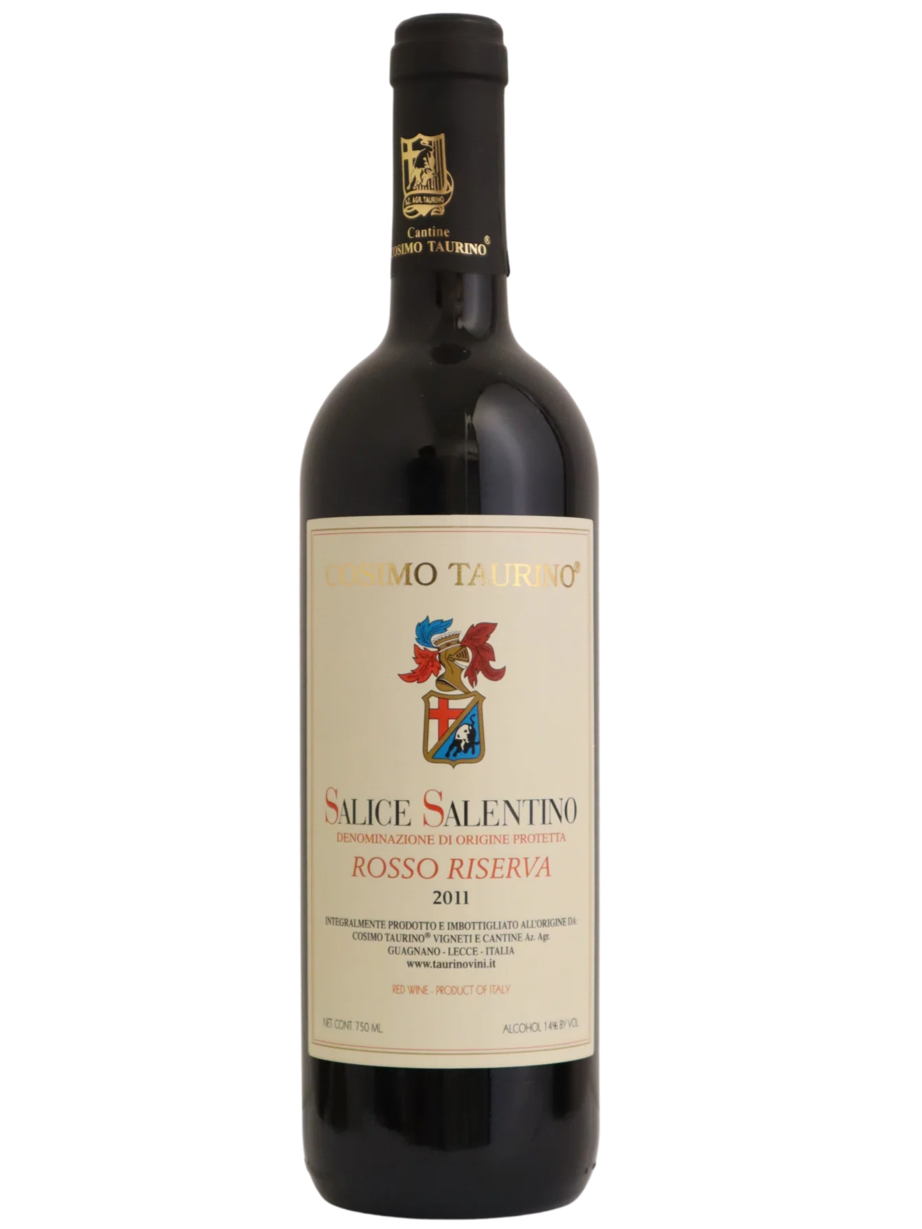 2012 Cosimo Taurino "Salice Salentino Riserva" Rosso, Puglia, Italy