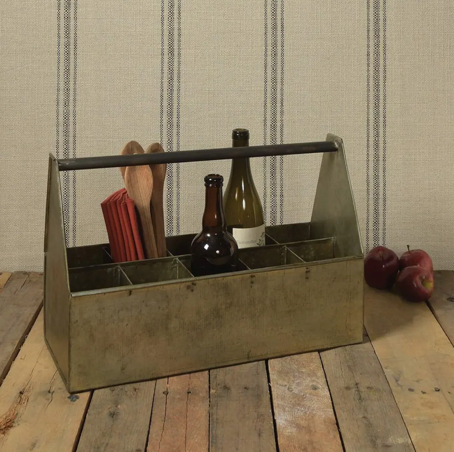 Fallbrook Galvanized 10 Bottle Caddy - Image 2
