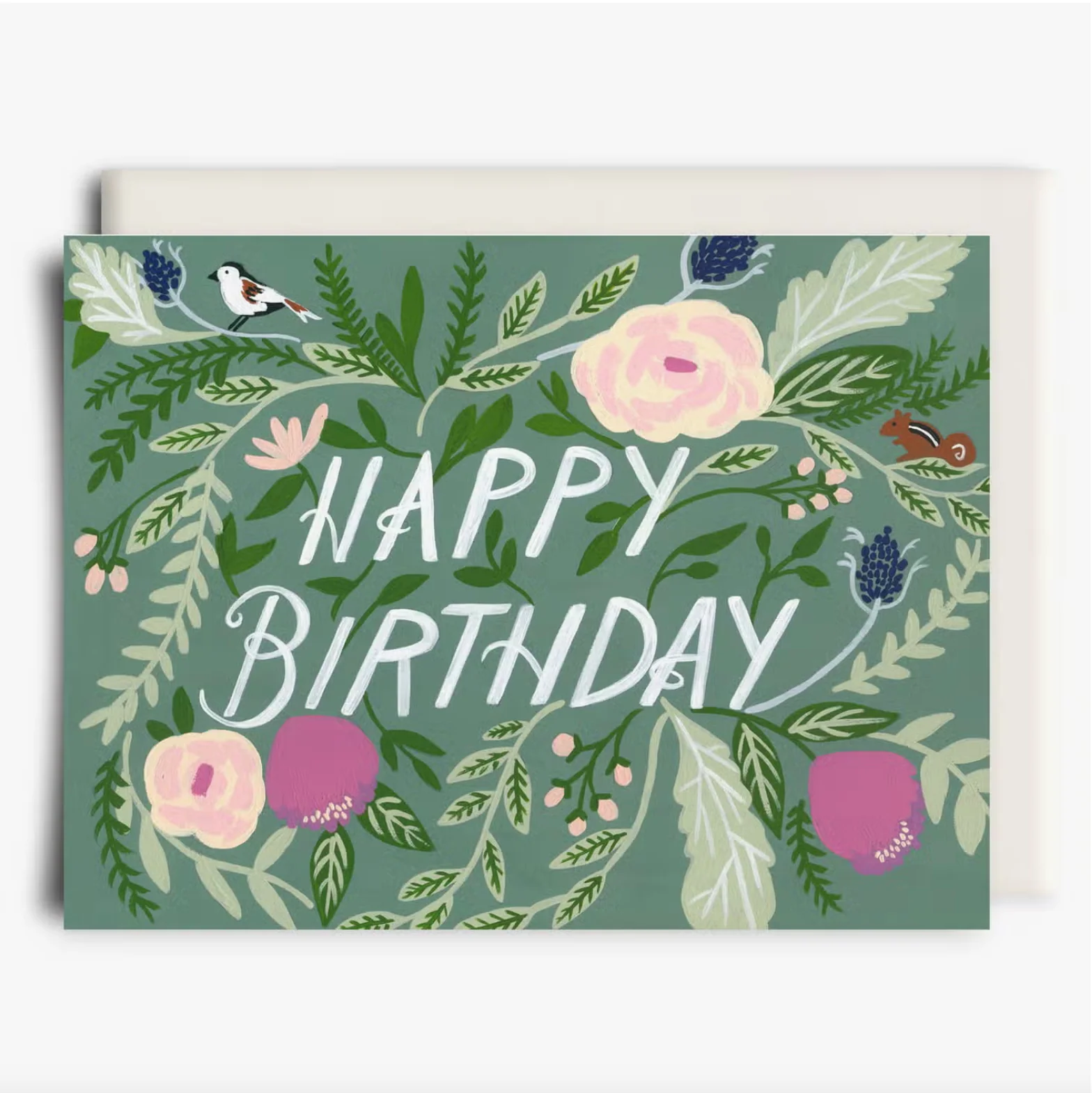Greenery Birthday Greeting Card