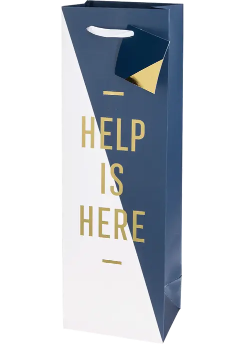 Help Is Here Wine Bag by Cakewalk