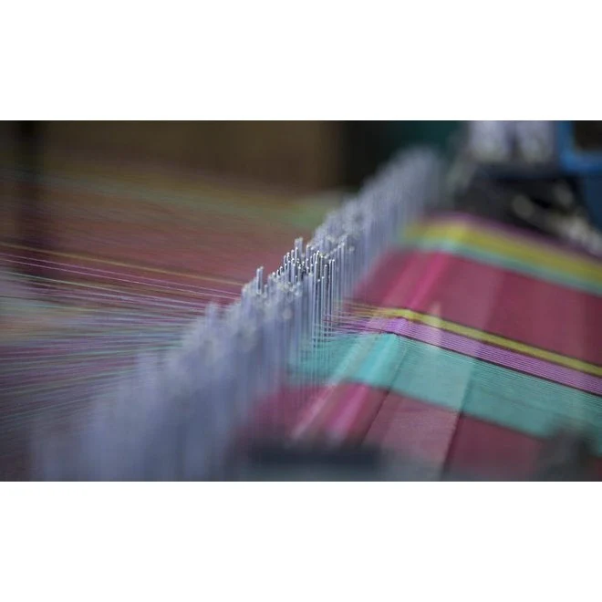Le Jacquard Français, Jardin De Papillons Blue Tea Towel, 24x31 100% Cotton - Image 3