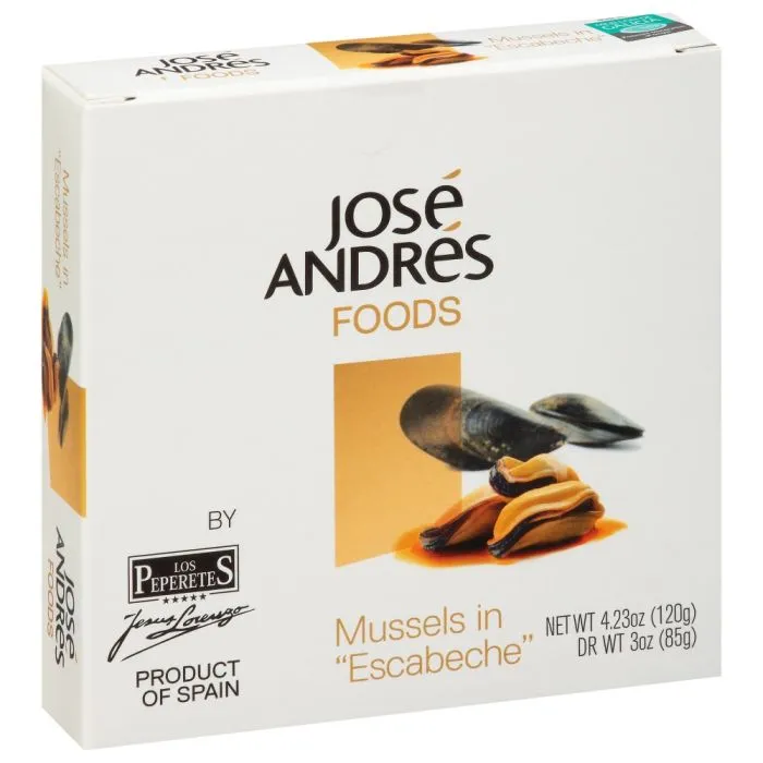 José Andrés Foods Mussels in Escabeche, 4.23 oz