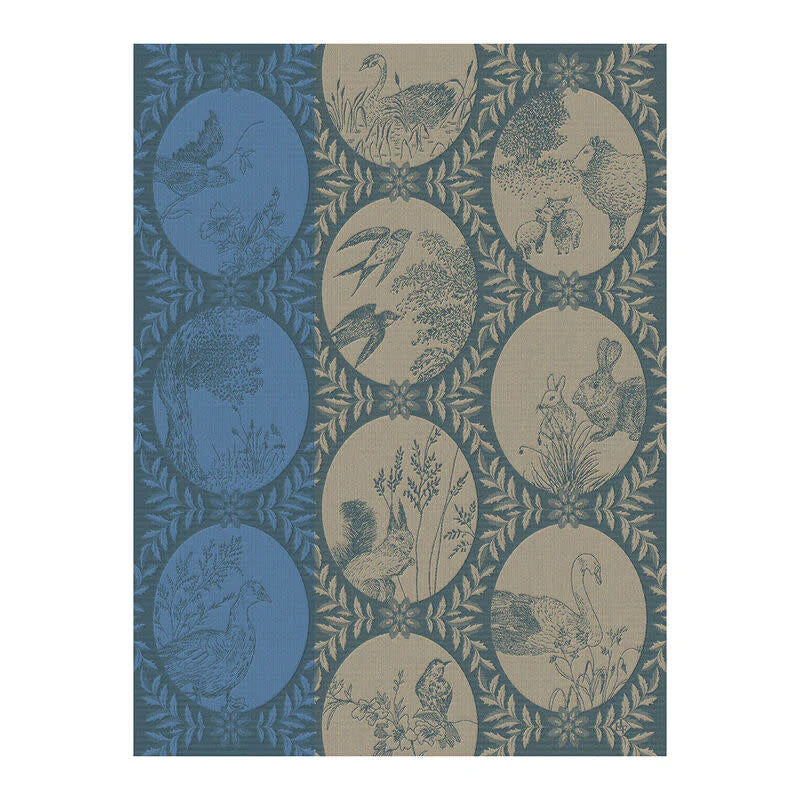 Le Jacquard Français, Josephine Blue Tea Towel, 24x31, 100% Cotton - Image 6