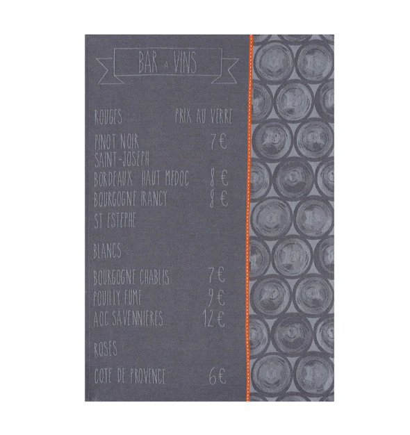 LA Carte Zinc Tea Towel
