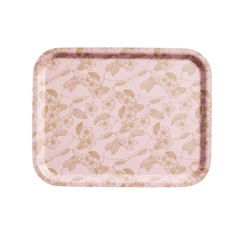 Le Jacquard Français, Essentiel Graphique Beige Tray, 14x11, 100% Wood