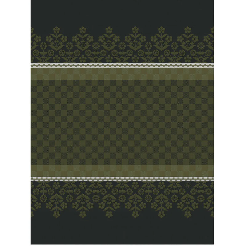Le Jacquard Français, Lulu Lucien Green Tea Towel, 24x31, 100% Cotton