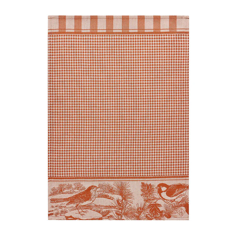 Le Jacquard Français, Mélodies Brown Hand Towel, 15x21, 100% Cotton