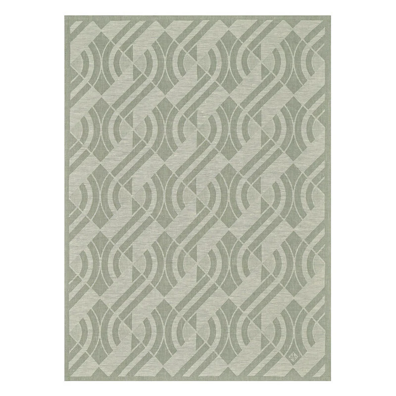 Le Jacquard Français, Neo Green Crystal Towel, 24x31, 100% Linen