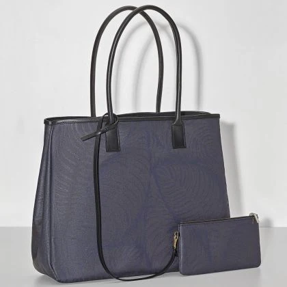 Le Jacquard Français, Palme Blue Shoulder Bag - Image 4
