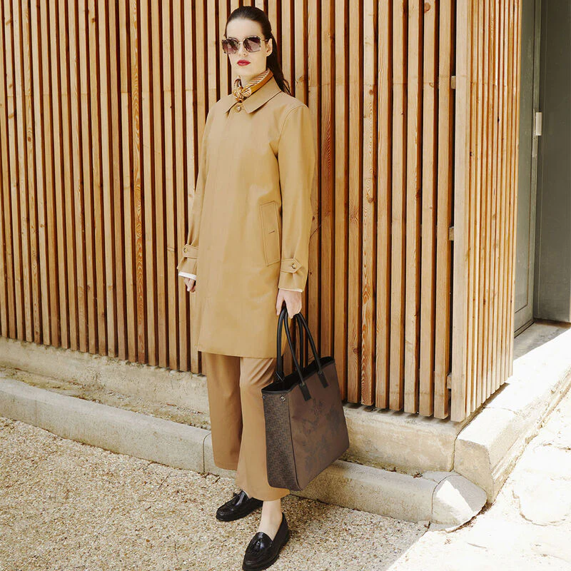 Le Jacquard Français, Perchoir Marron Shoulder Bag