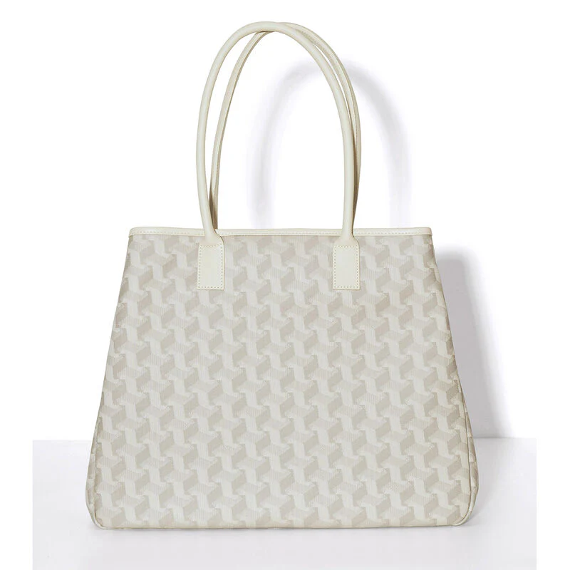Le Jacquard Français, Picto Beige Shoulder Bag