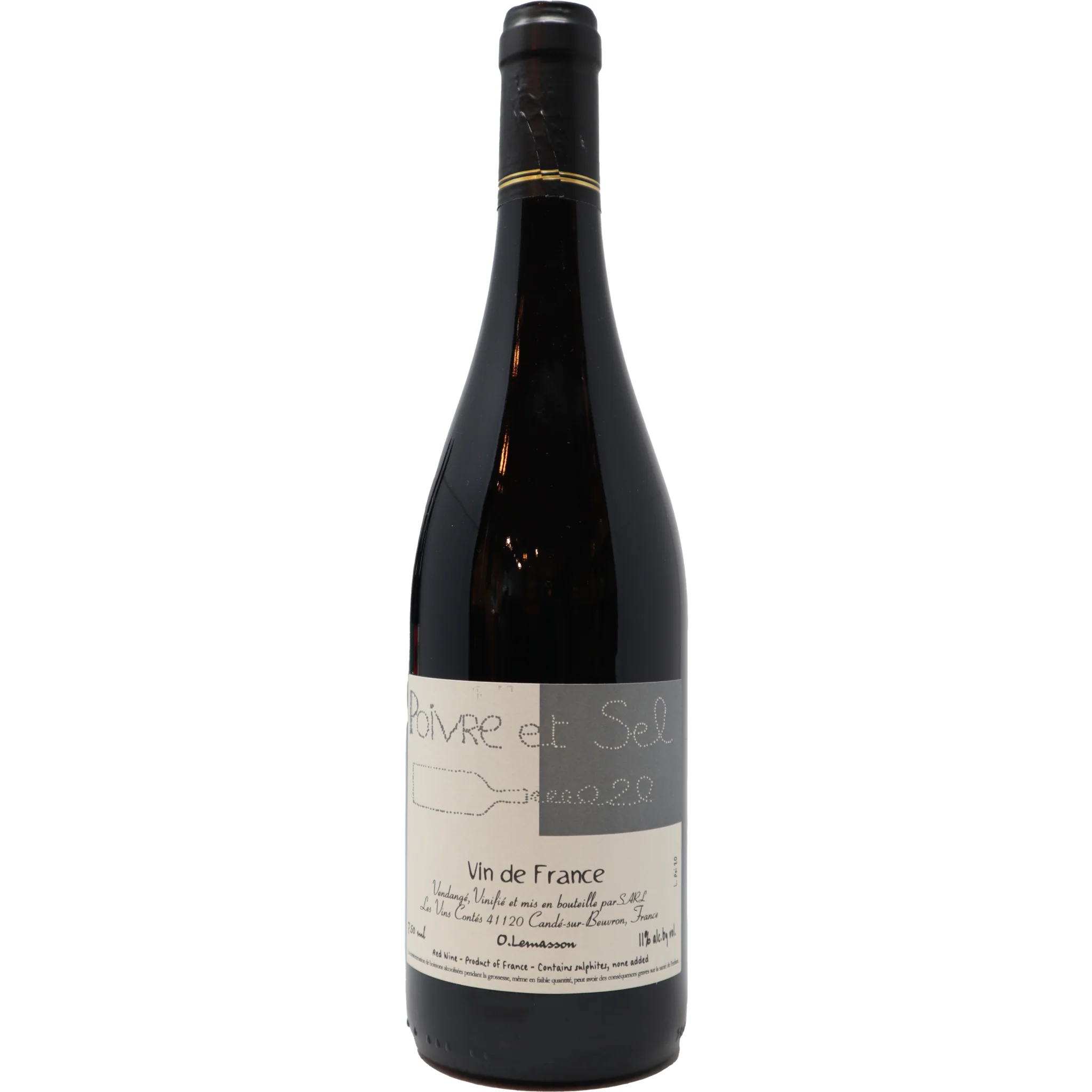 2020 Olivier Lemasson "Poivre et Sel" VDF, Loire Valley, France