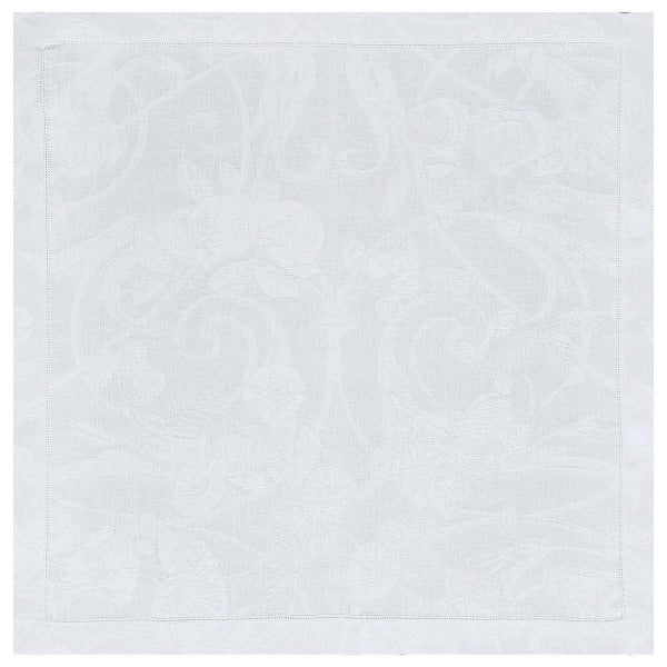 Linen Cocktail Napkin Tivoli White Set of 6