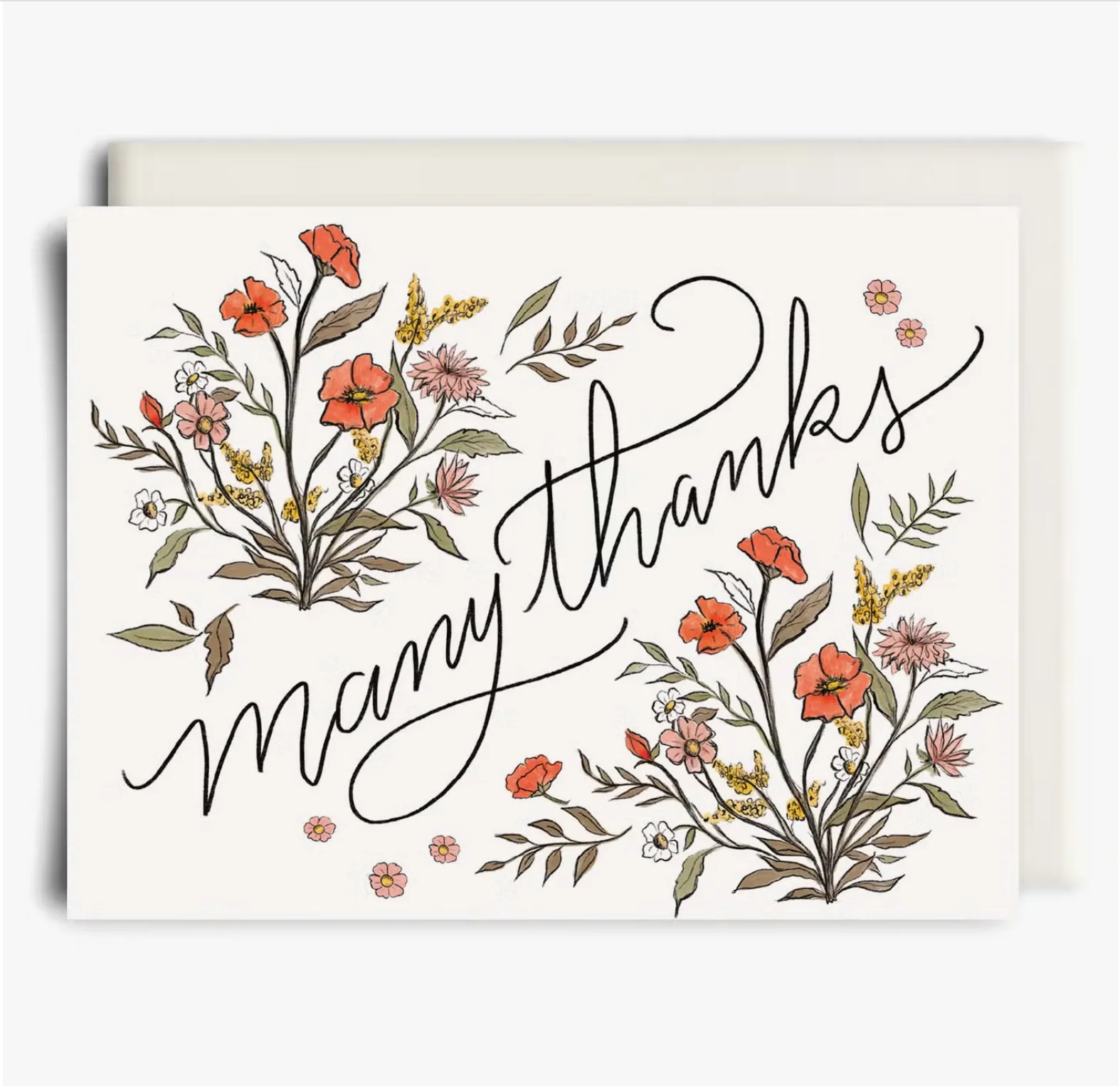 Many Thanks Greeting Card