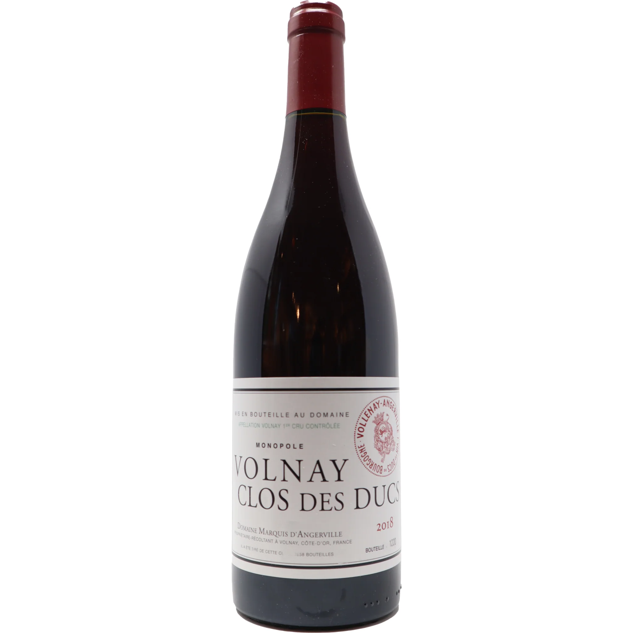 2023 Domaine Marquis D’Angerville Volnay 1er Cru "Clos des Ducs", Burgundy, France