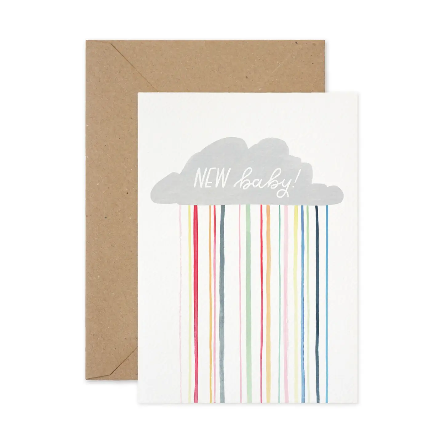 New Baby Rainbow Cloud Card