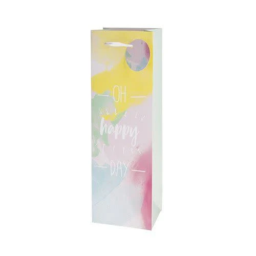 Oh Happy Day wine bag