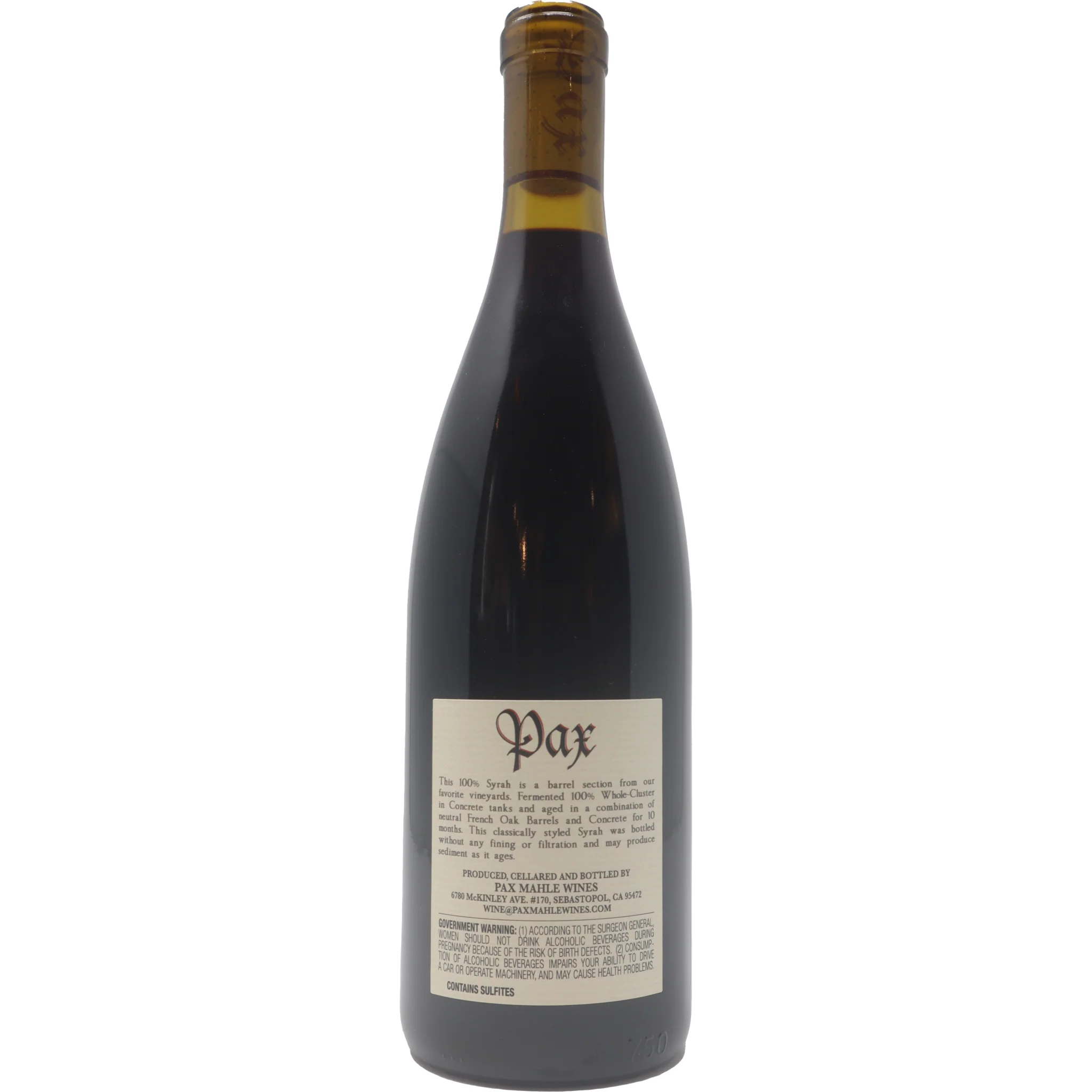 2021 Pax "North Coast" Syrah, California, USA - Image 3
