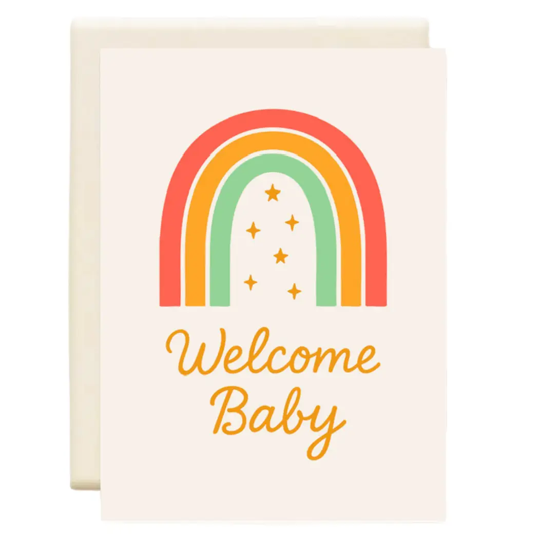 Rainbow New Baby Greeting Card