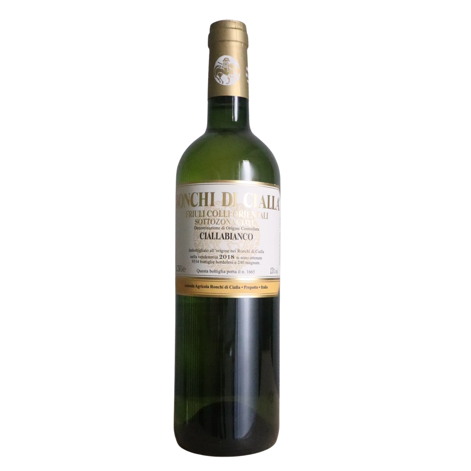 2018 Ronchi di Cialla "Ciallabianco", Friuli-Venezia Giulia, Italy