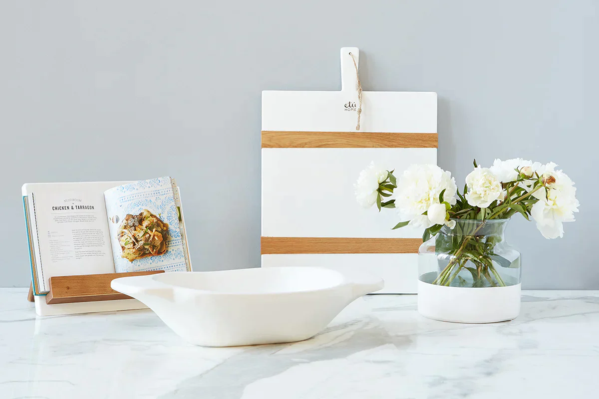 Small Mod White Dough Bowl - Image 5