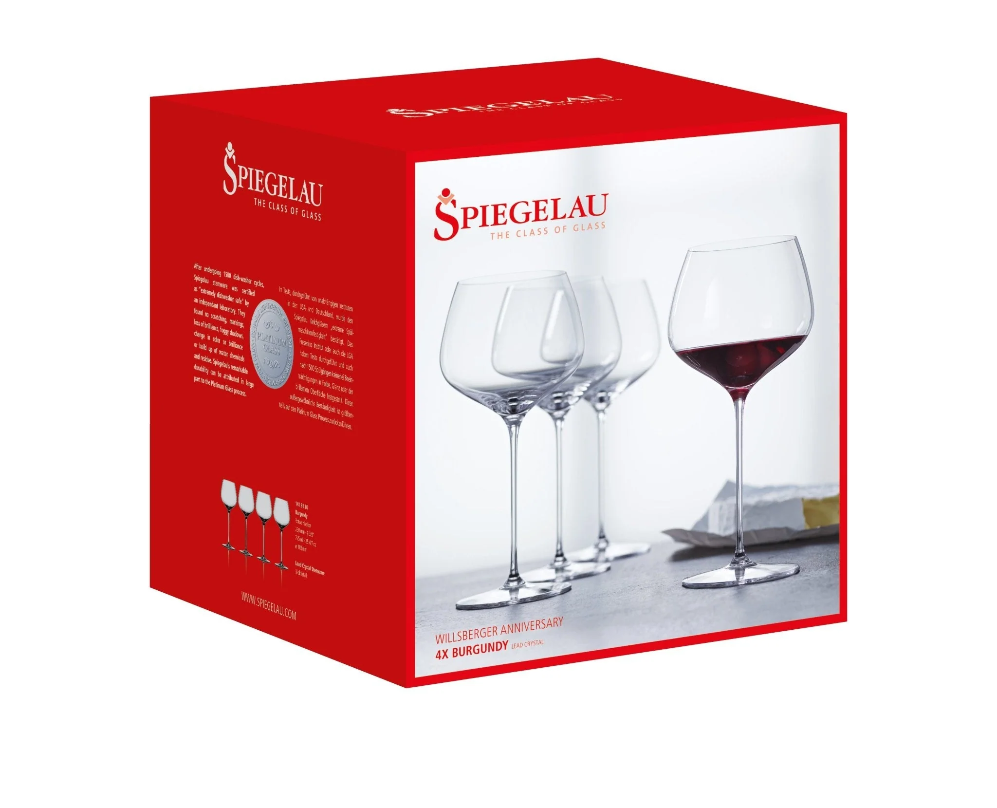 Spiegelau Willsberger "Anniversary" 25.6 oz Burgundy glass (Set of 4) - Image 2