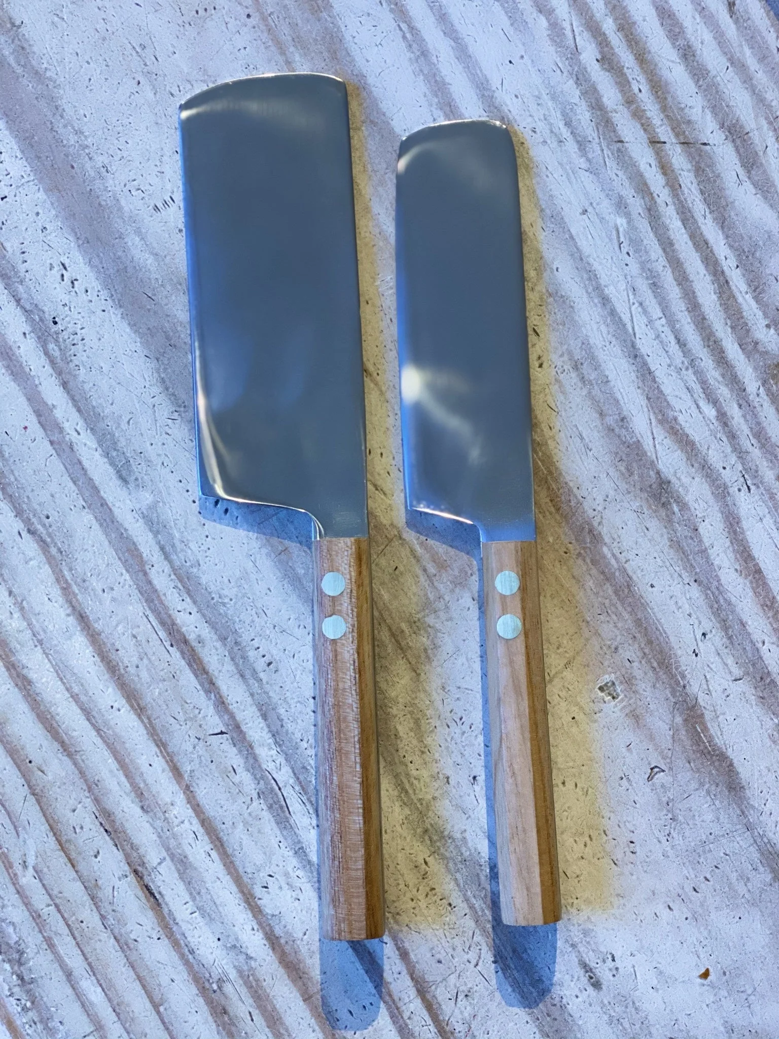 Teak Cheese Knife set of 2