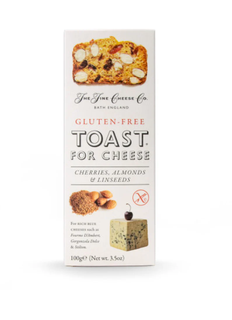 Fine Cheese Co. Toast for Cheese, GLUTEN-FREE | Cherries, Almonds, Linseeds (3.5oz)
