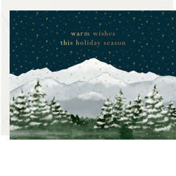 Warm Wishes Mountain Scene