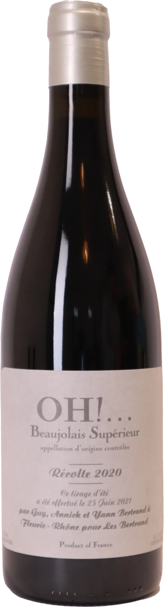 2024 Yann Bertrand Beaujolais Supérieur "Oh!", Beaujolais, France